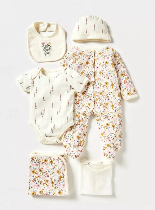 Babyshop - Juniors 6-Piece Floral Print Clothing Set - BSH173