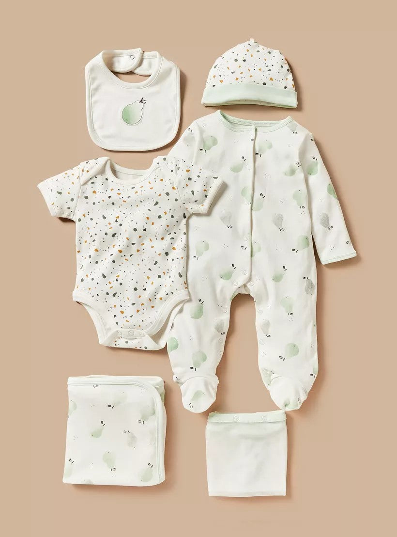 Babyshop - Juniors 6-Piece Printed Clothing Set - Pear Green - BSH175