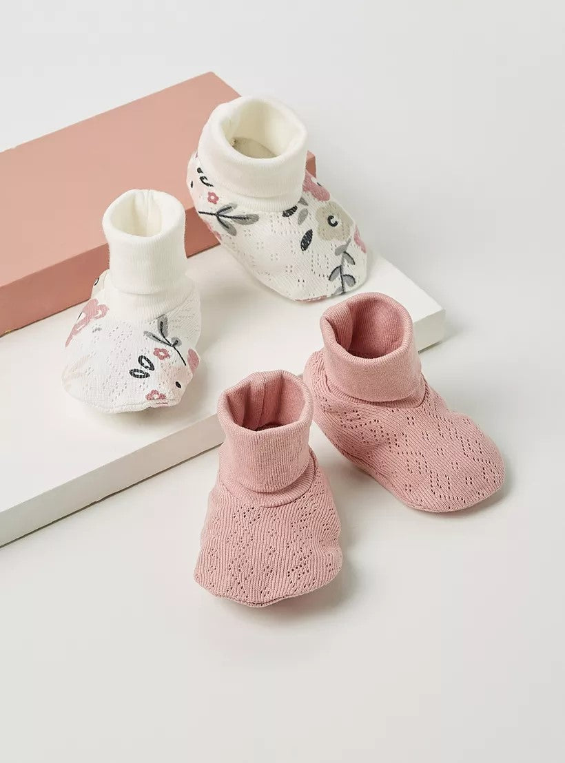 Babyshop - Juniors Textured Slip-On Booties - Set of 2 - BSH178