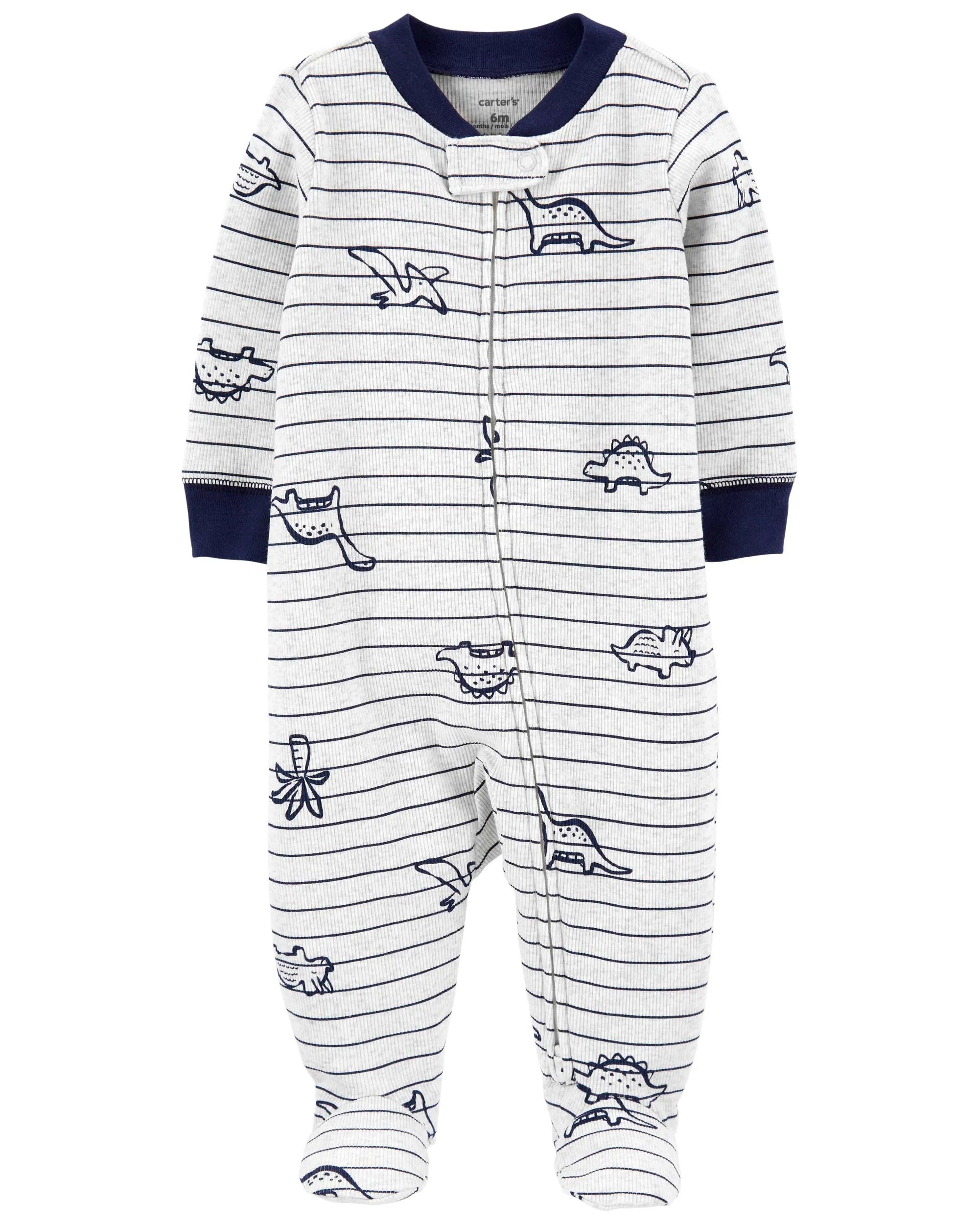 Carters - Dinosaur 2-Way Zip Cotton Sleep & Play - CAR122