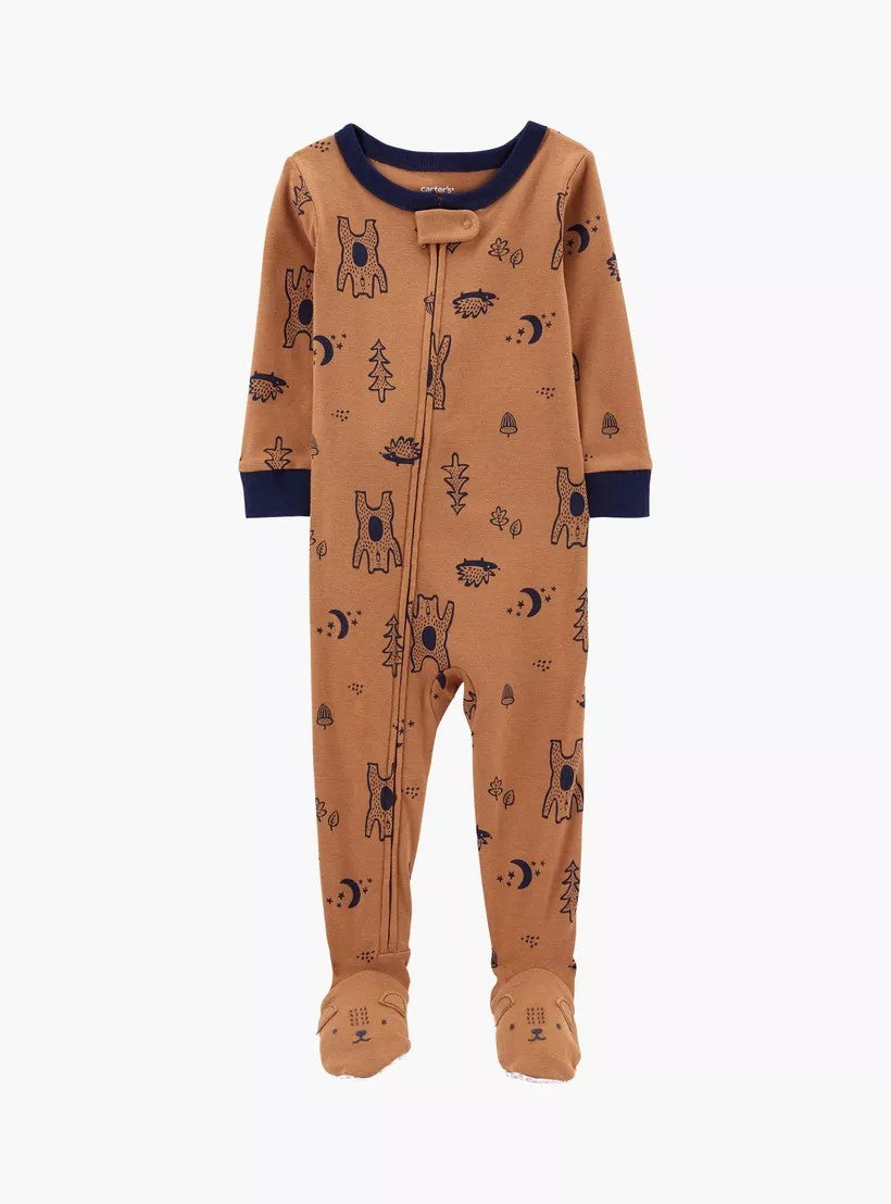 Carters - Carter's Woodlands 100% Snug Fit Cotton Footie Pajama  - CAR315