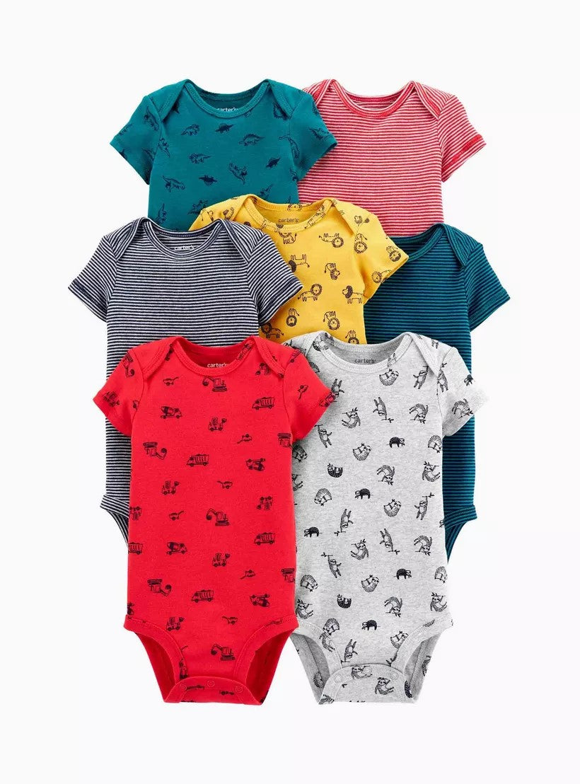 Carters - Carter's 7-Pack Short-Sleeve Bodysuits - CAR373