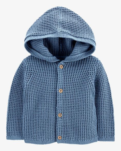 Carters - Baby Hooded Cotton Cardigan - CAR384
