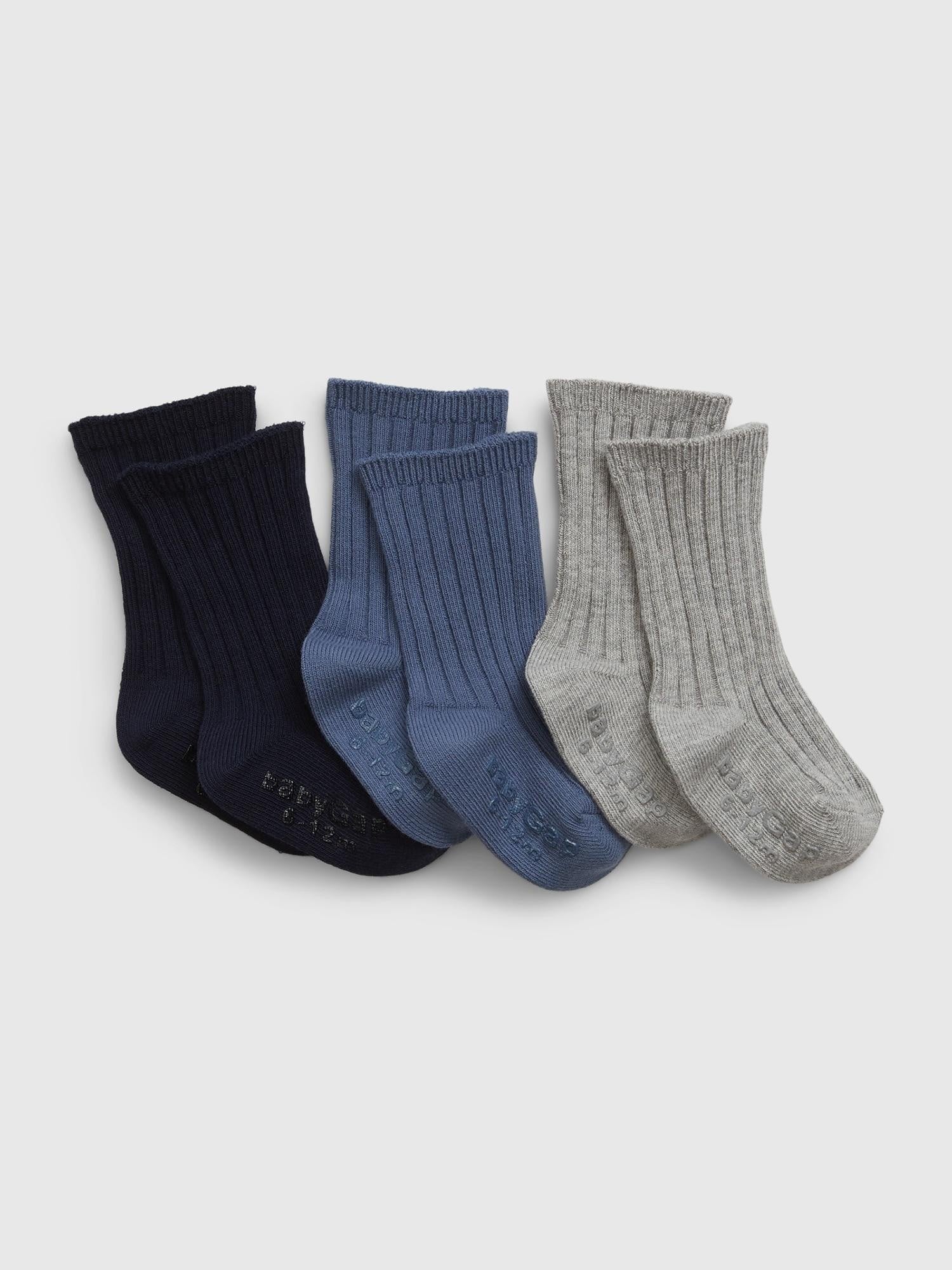 GAP - Baby First Favorites Crew Socks (3-Pack) - GAP099