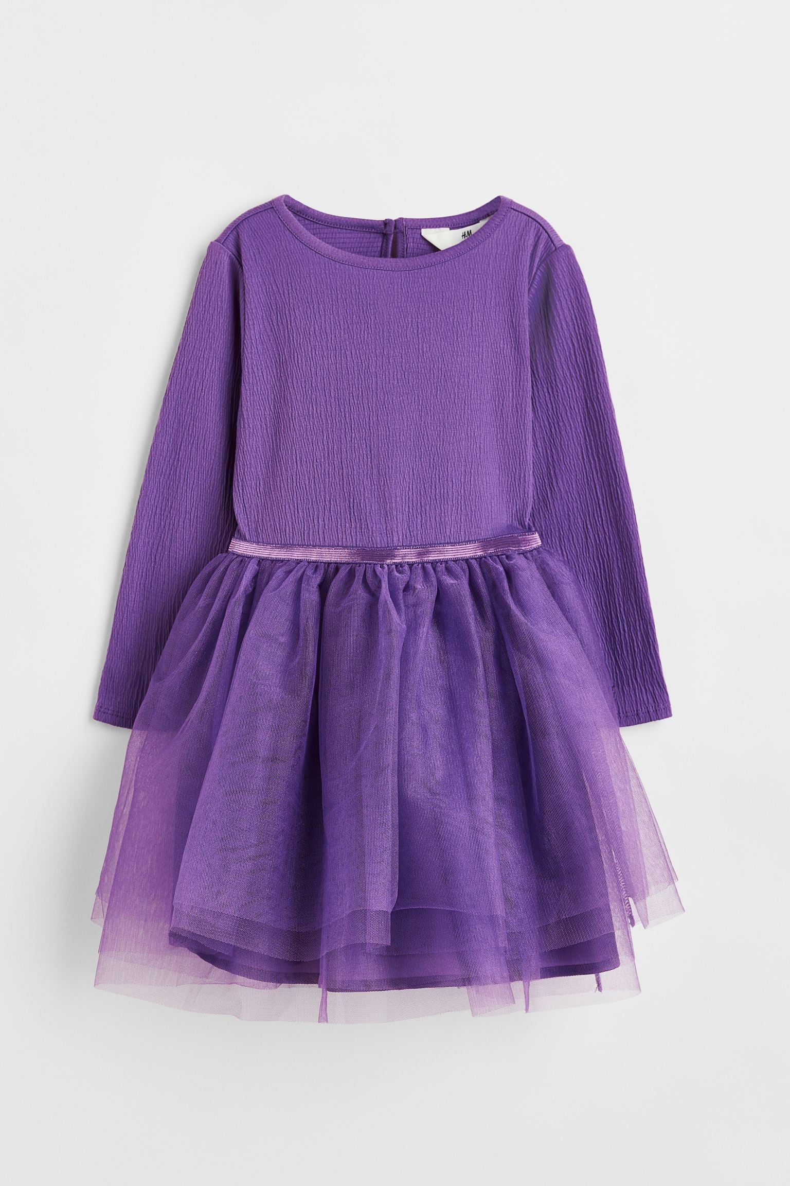 H&M - Tulle-skirt dress - Dark purple - HM432