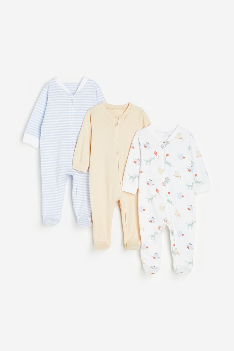 H&M - 3 pack all in one pyjamas - HM575