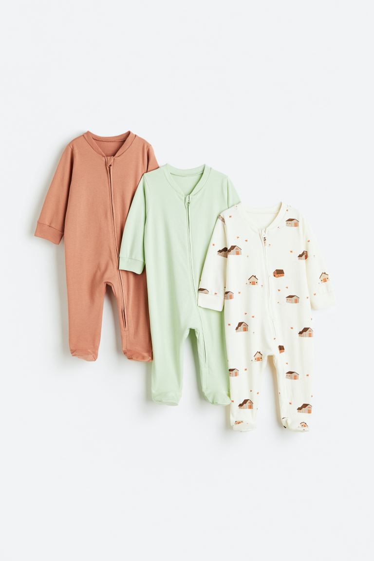 H&M - 3 pack all in one pyjamas - HM577
