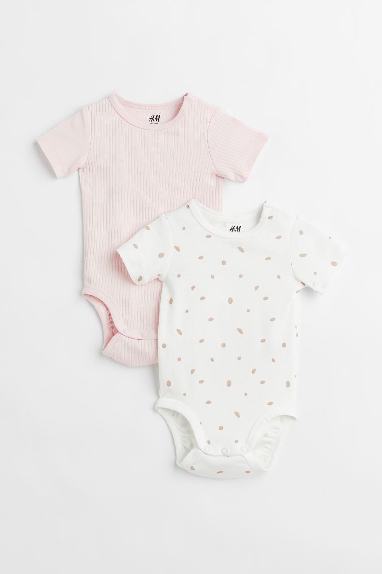 H&M - 2 pack cotton bodysuits - HM635
