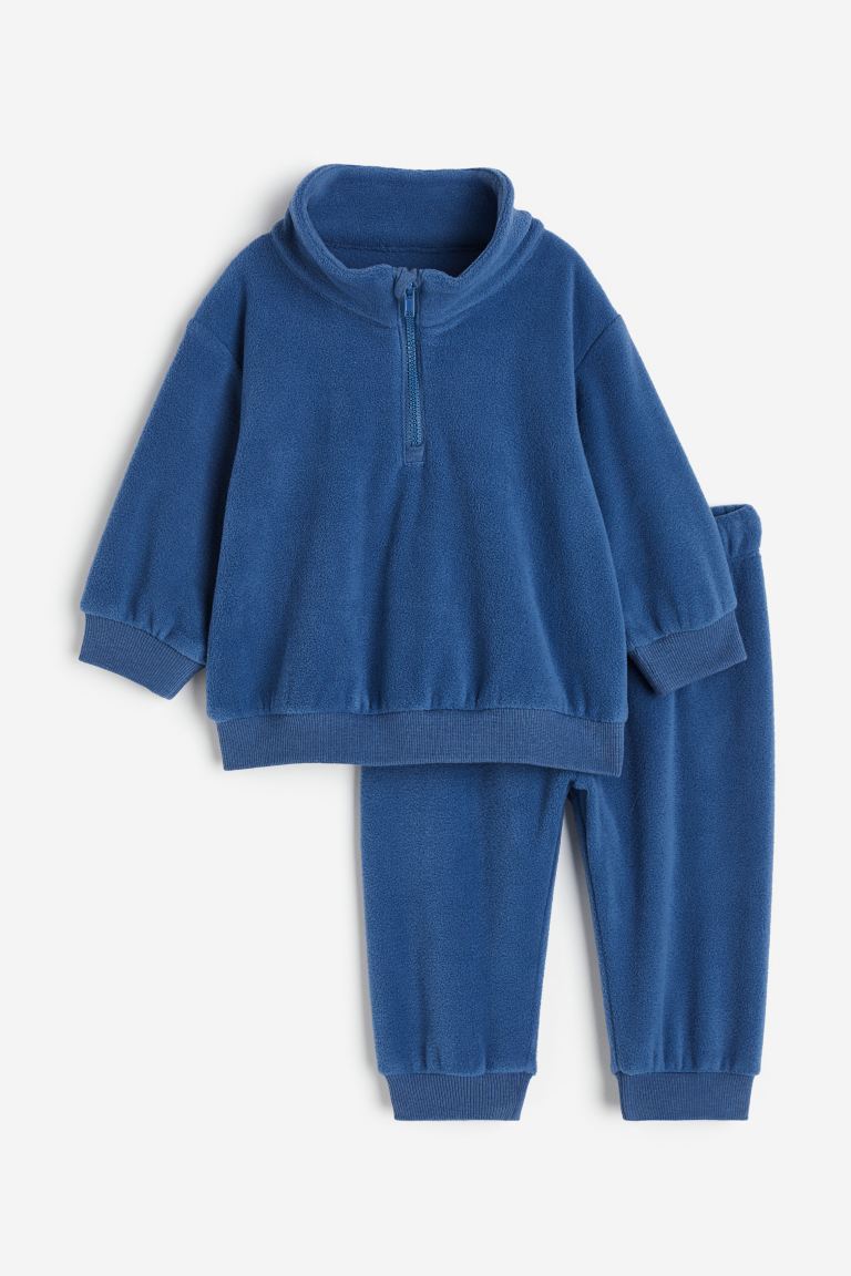 H&M - 2 piece fleece set - Blue  - HM667