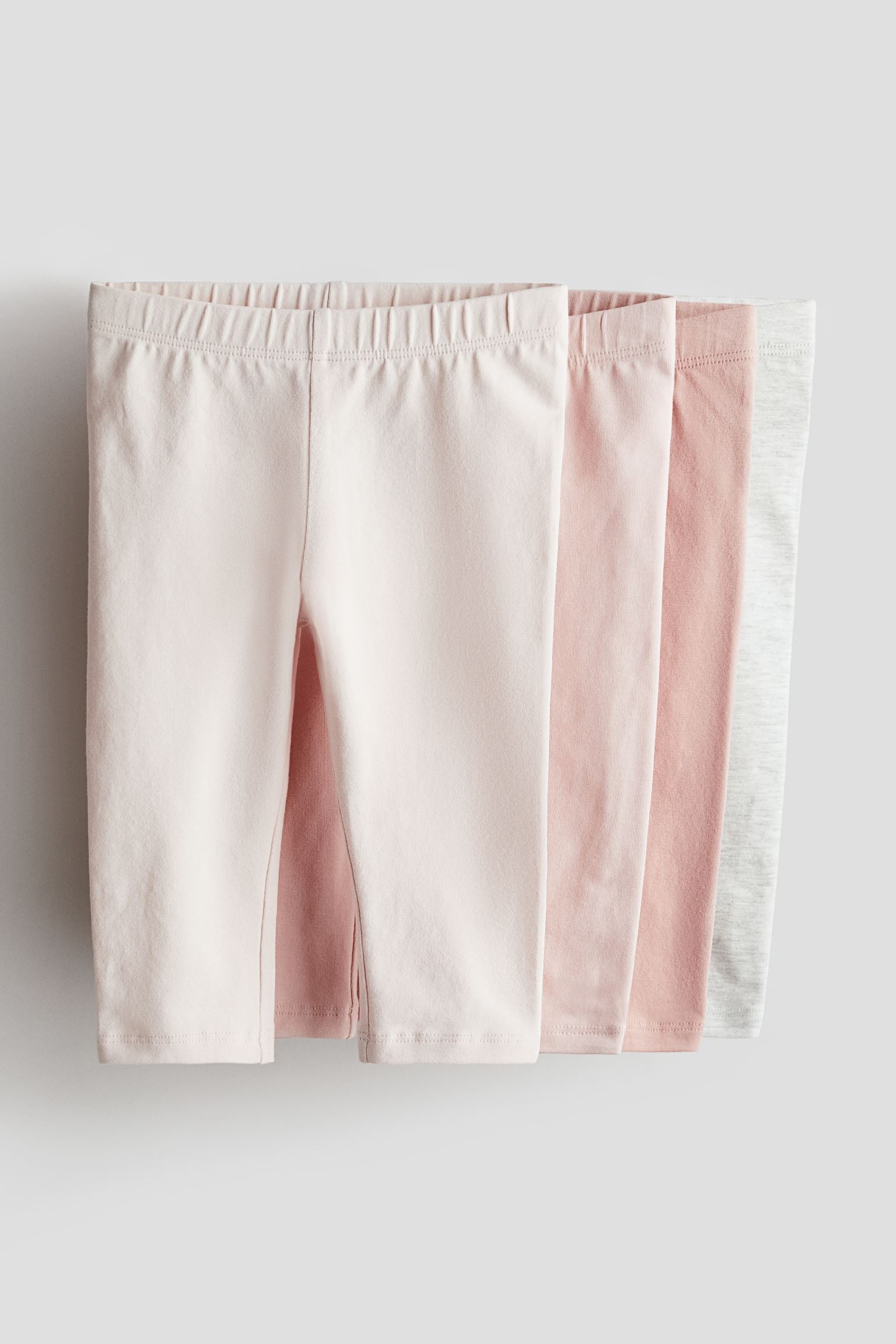 H&M - 4-pack cotton jersey leggings - Pink/Light pink - HM813