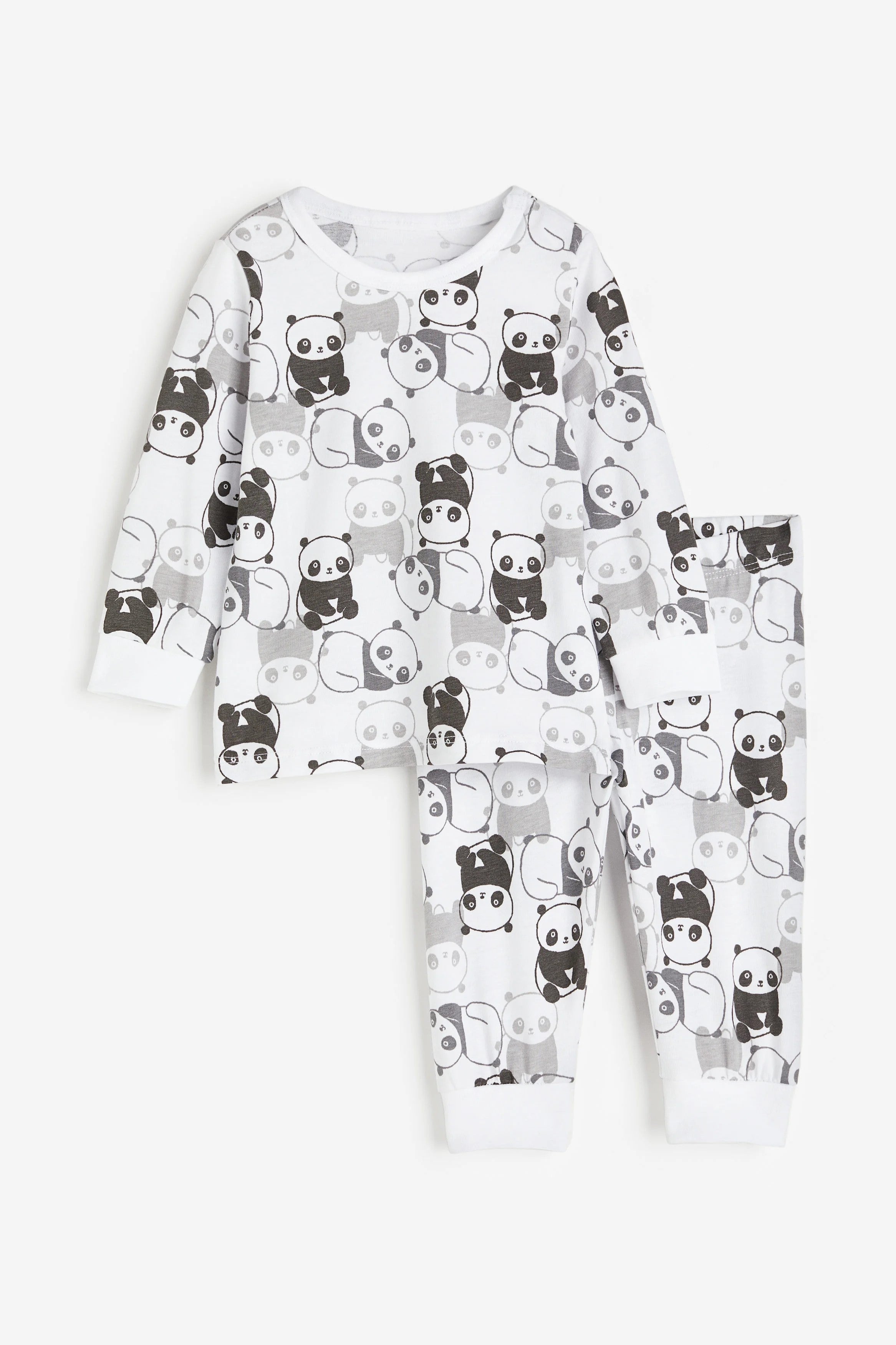 H&M - Printed cotton pyjamas - White/Pandas - HM837
