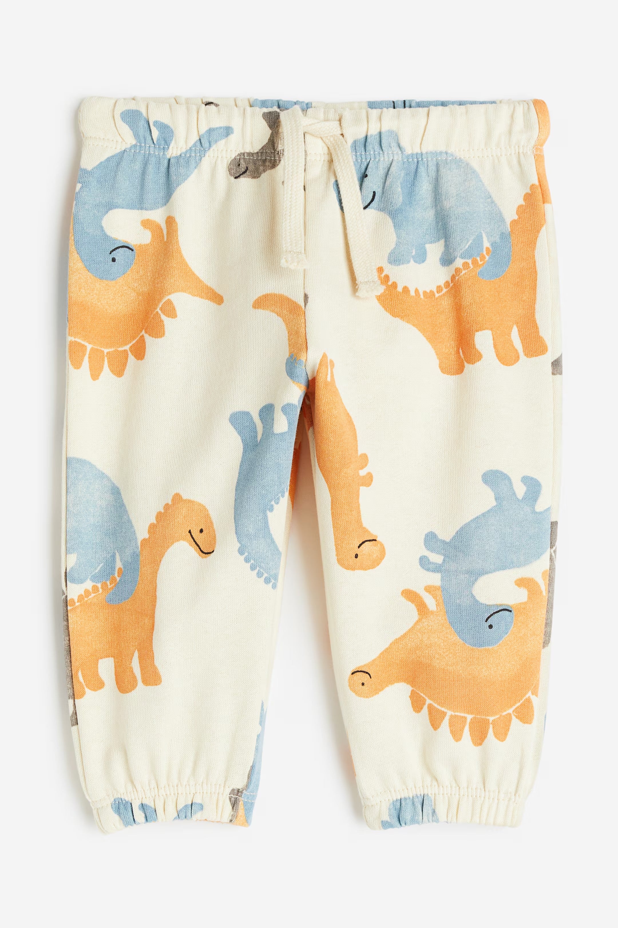 H&M - Joggers - Light beige/Dinosaurs - HM992