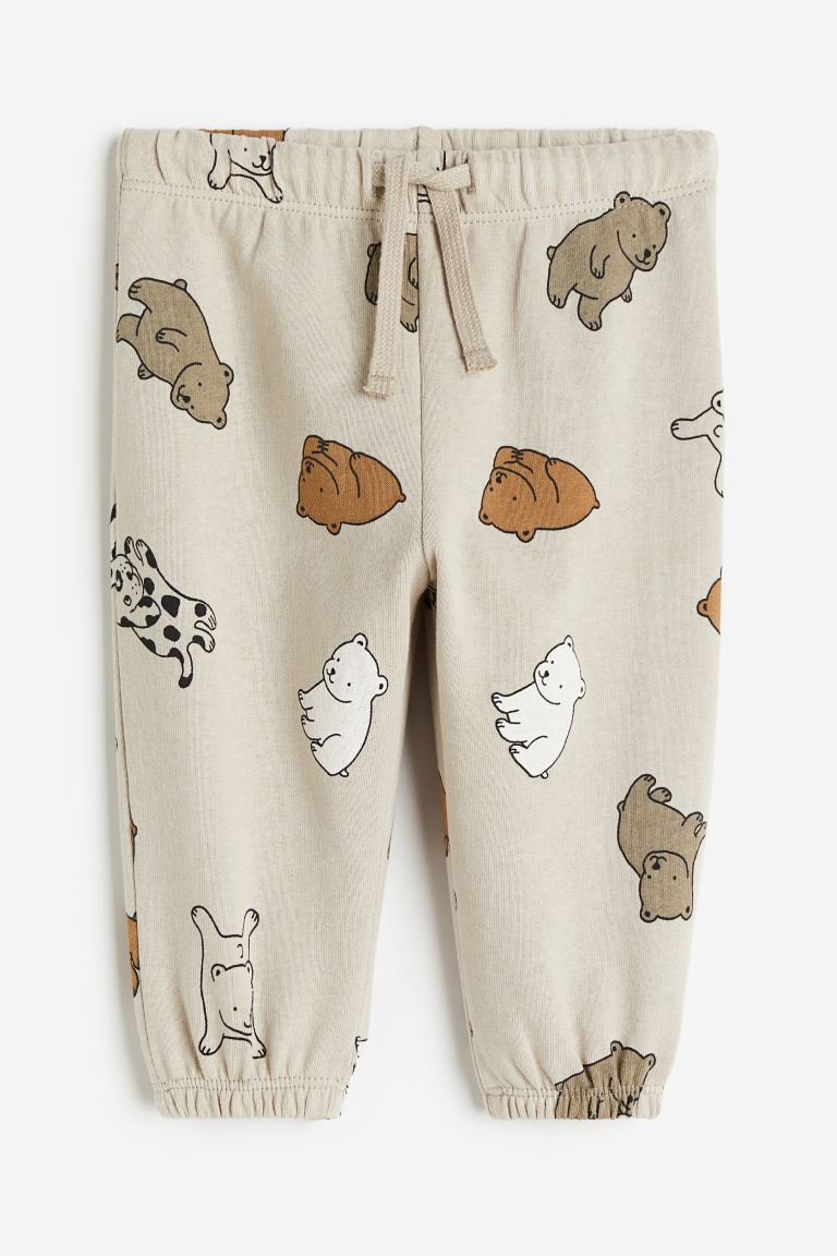 H&M - Joggers - Beige/Animals - HM994