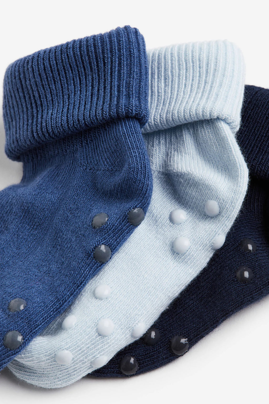 H&M - Pack of 3 antislip socks - Navy Blue - HM999