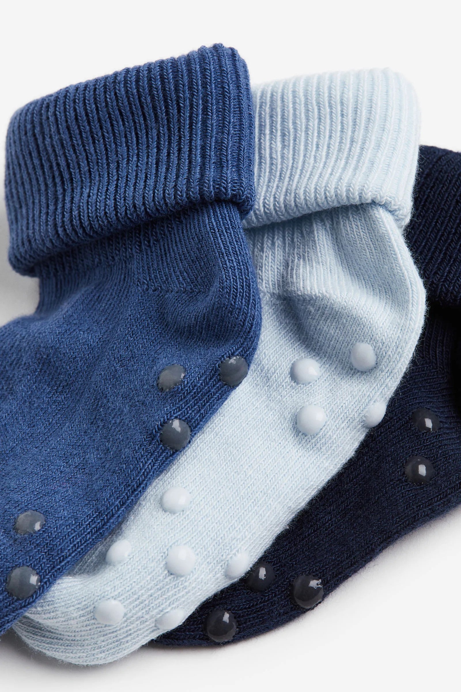 H&M - Pack of 3 antislip socks - Navy Blue - HM999