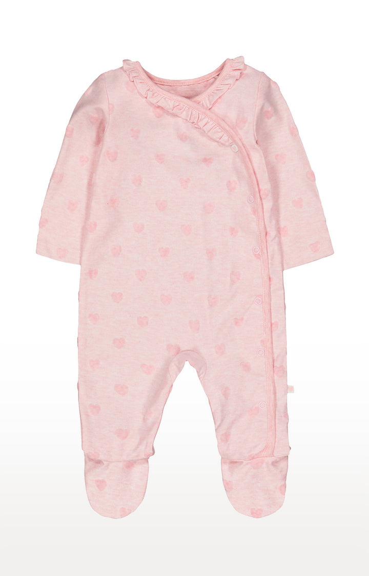 Mothercare - Pink Printed Sleepsuit - MC205