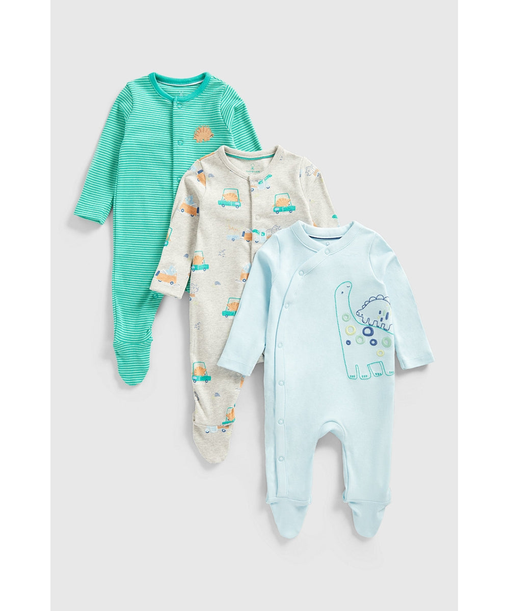 Mothercare - 3 Pack Sleepsuits - MC360