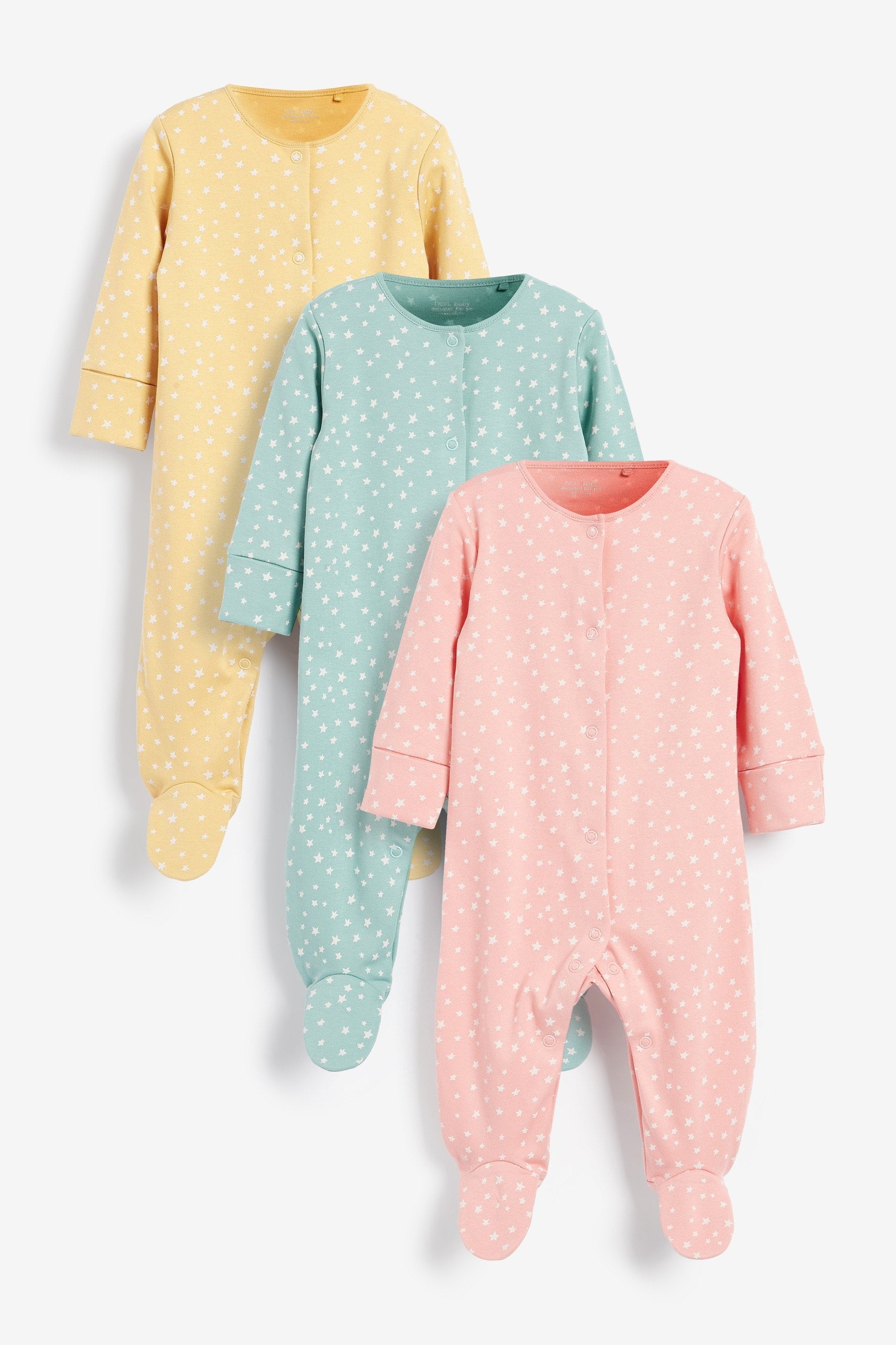 Next - Baby 3 Pack Printed Sleepsuits - NXT053