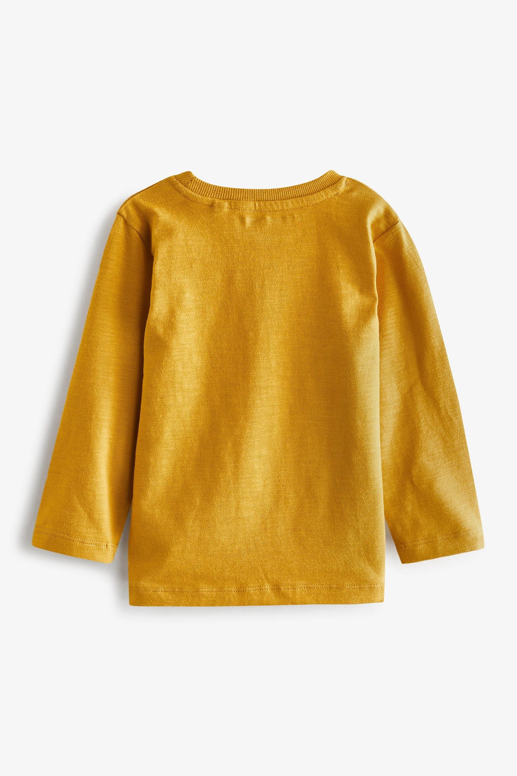 Next - Long Sleeve Plain T-Shirt - Yellow - NXT083