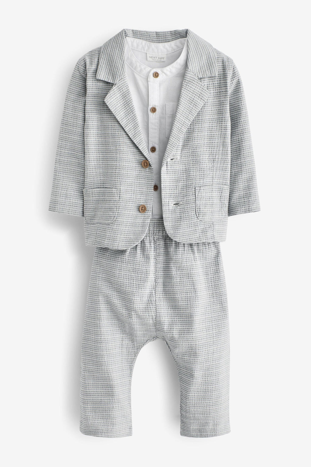 Next - Blue Smart 3 piece baby Occasion Woven Suit Set - NXT136