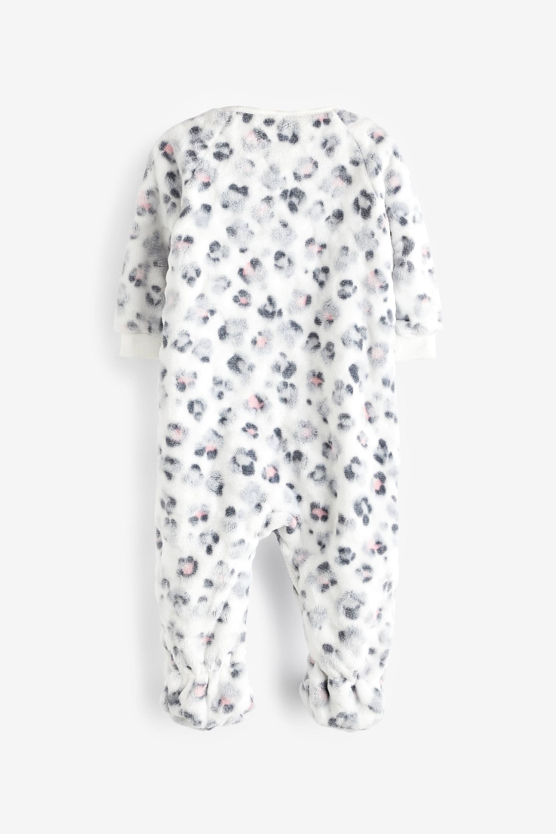 Next - Grey Fleece Baby Sleepsuit - NXT160