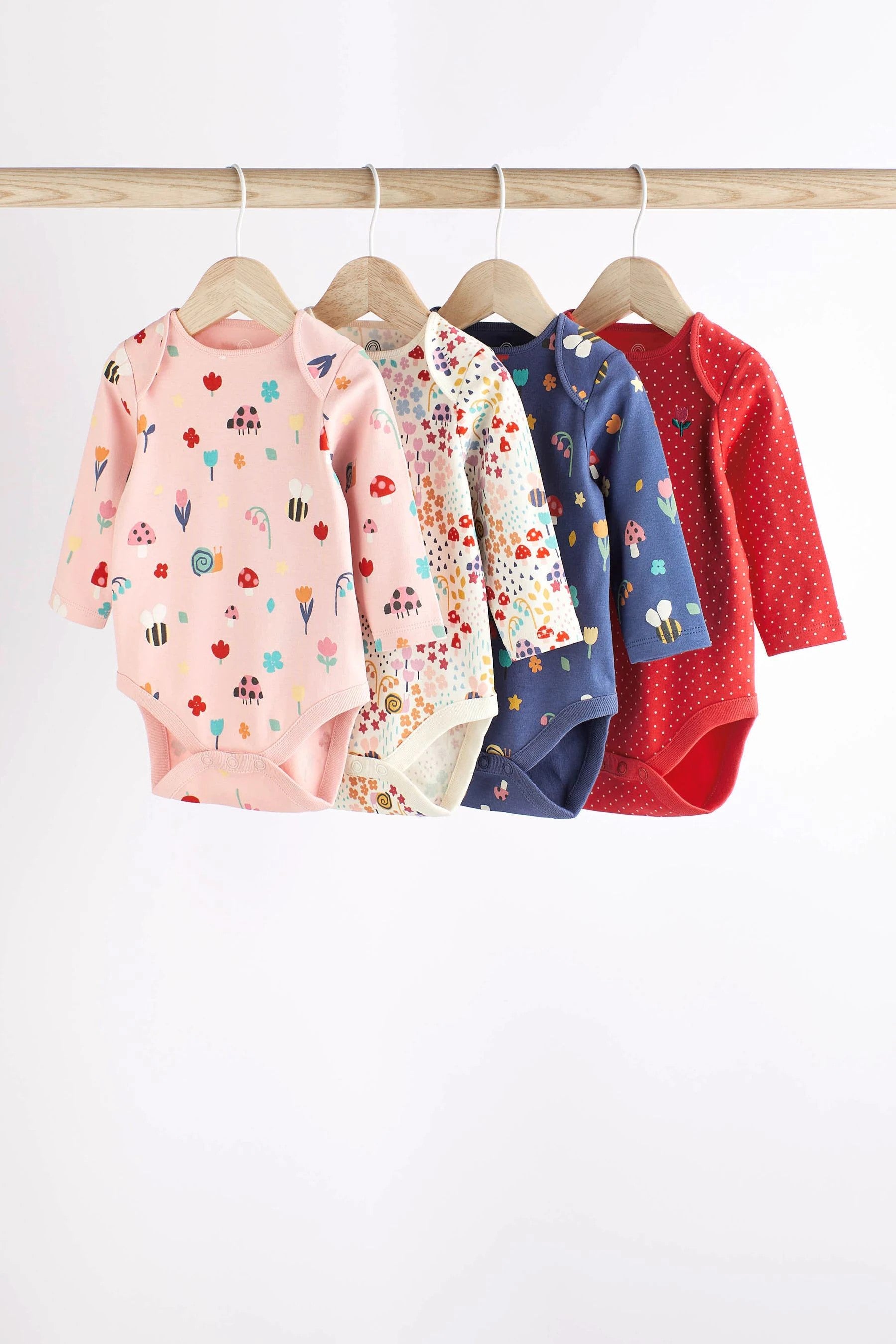 Next - Long Sleeve Bodysuits 4 Pack - NXT190