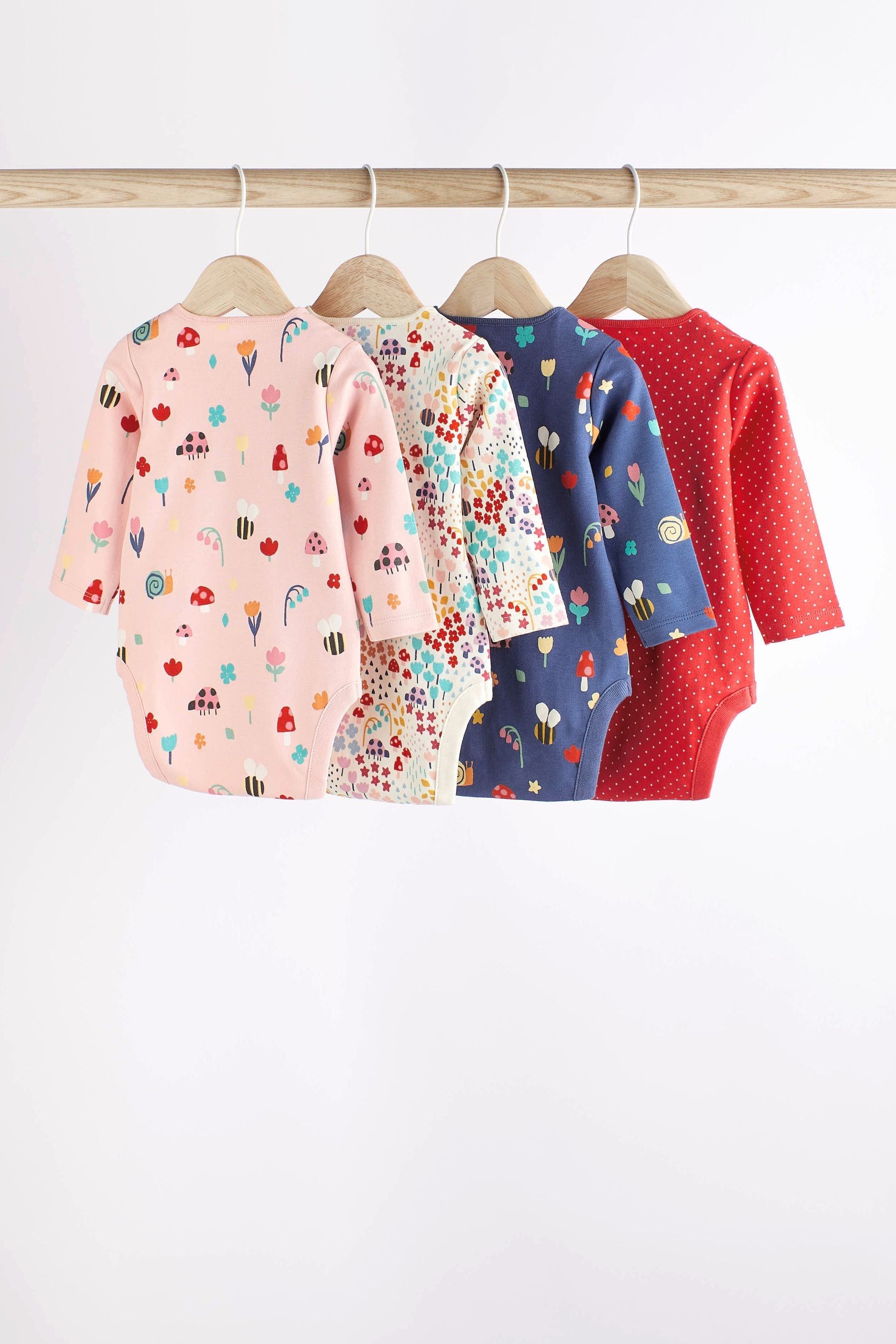 Next - Long Sleeve Bodysuits 4 Pack - NXT190