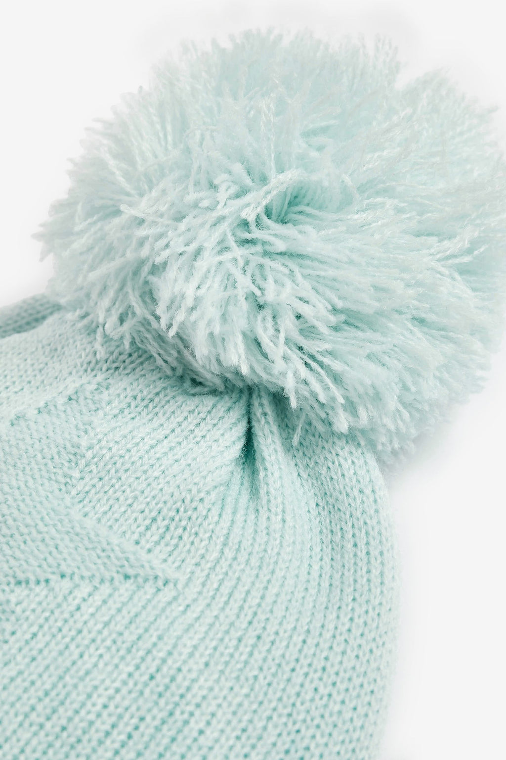 Next - Blue Knitted Baby Star Pom Hat  - NXT212