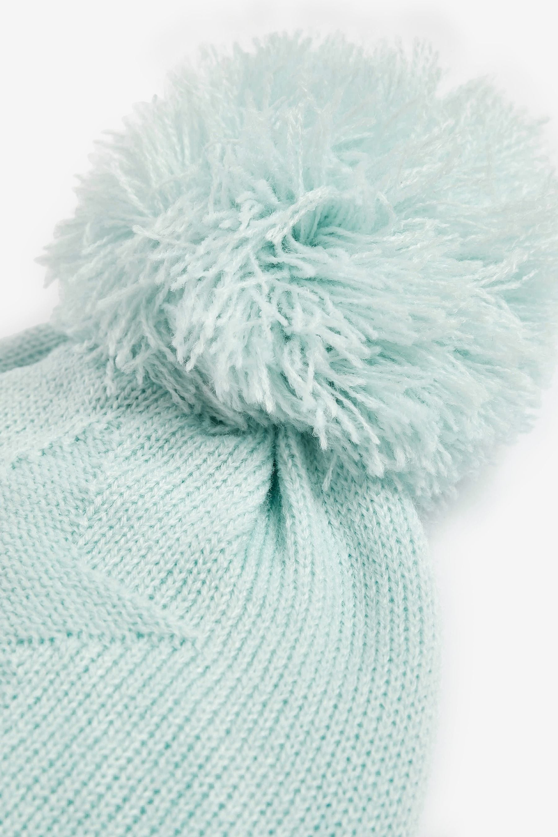 Next - Blue Knitted Baby Star Pom Hat  - NXT212
