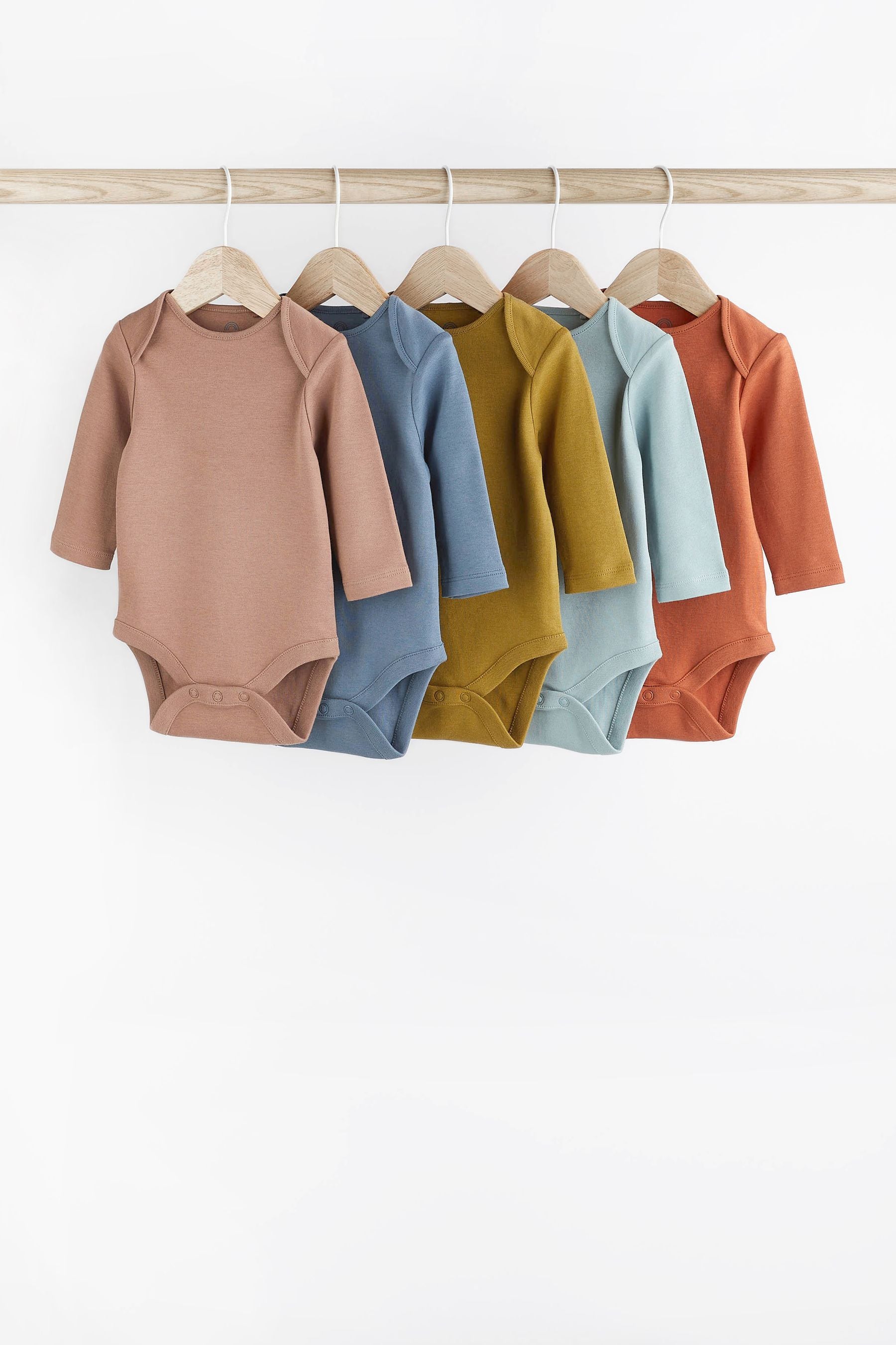 Next - Multi Baby Long Sleeve Bodysuits 5 Pack - NXT222